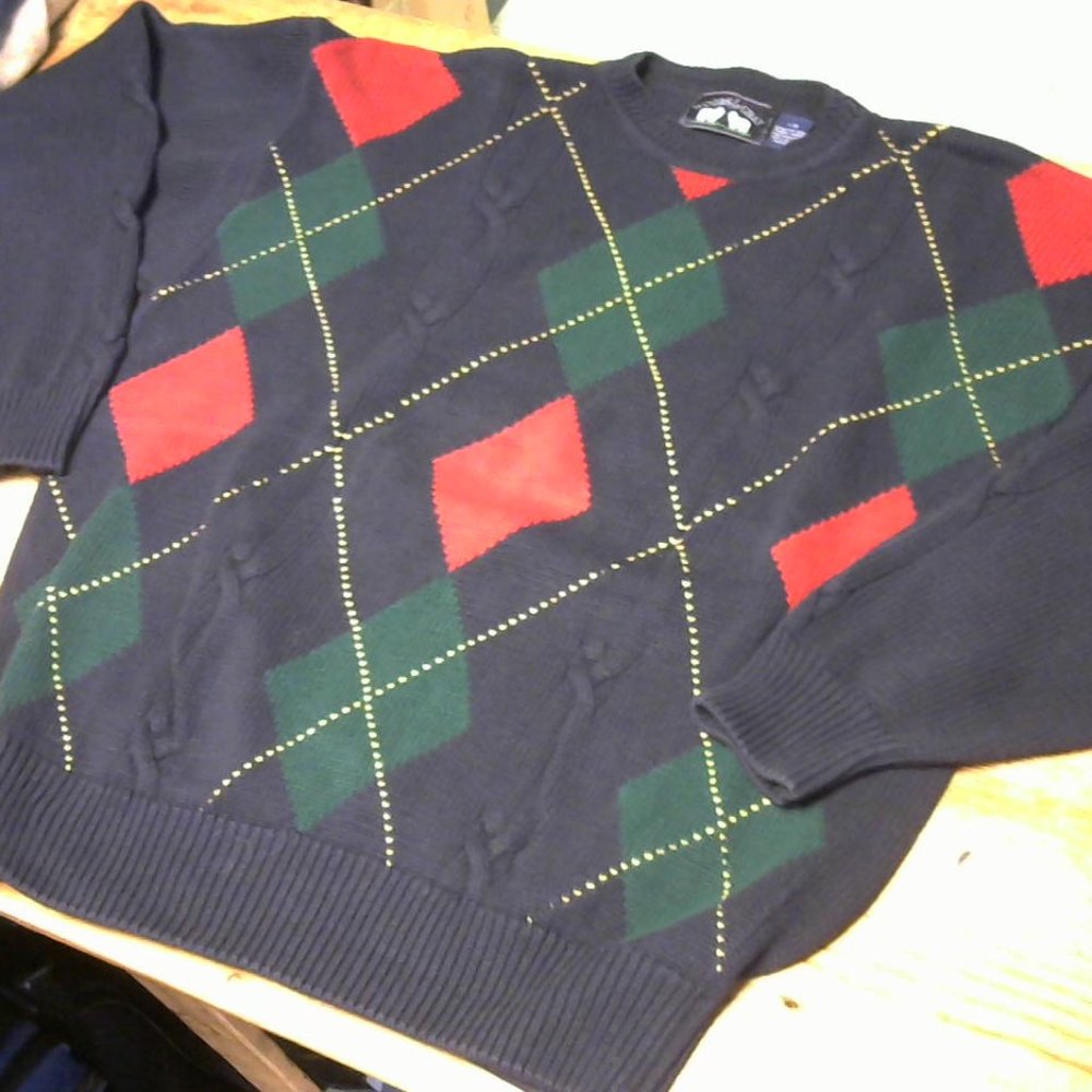 Vintage Woods & Gray Knit Sweater